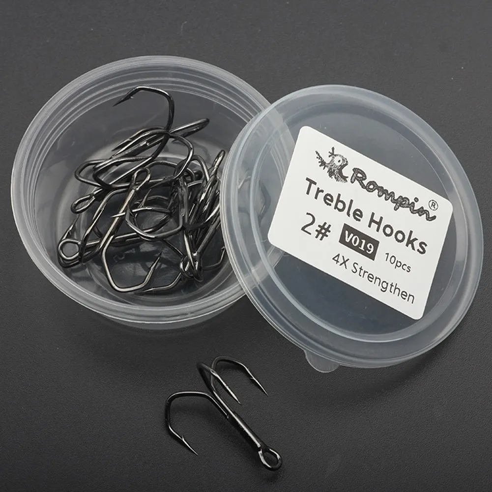 10pcs/Box Treble Hook 4×Strengthen Three Hooks Fishing High-Carbon Steel Barbed Hooks Wide-gap-bend 2/4/6/8/10/12/14# Tackle
10pcs/Box Treble Hook 4×Strengthen Three Hooks Fishing High-Carbon Steel Barbed Hooks Wide-gap-bend 2/4/6/8/10/12/14# Tackle