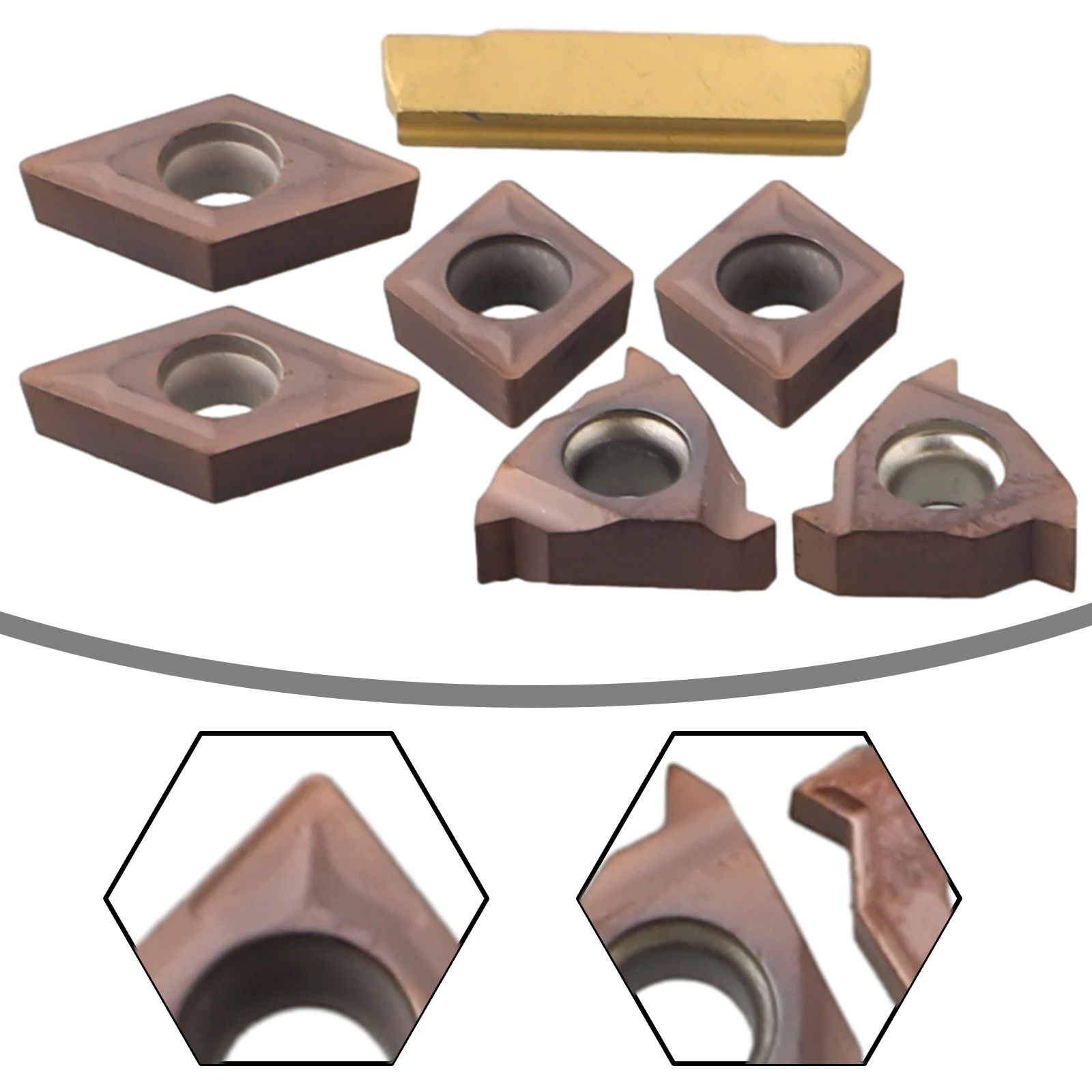7pcs Carbide Inserts Set For 10mm Shanks Lathe Boring Bar Turning Tool Holder CCMT060204/DCMT070204/MGMN200/11IR/11ER
7pcs Carbide Inserts Set For 10mm Shanks Lathe Boring Bar Turning Tool Holder CCMT060204/DCMT070204/MGMN200/11IR/11ER