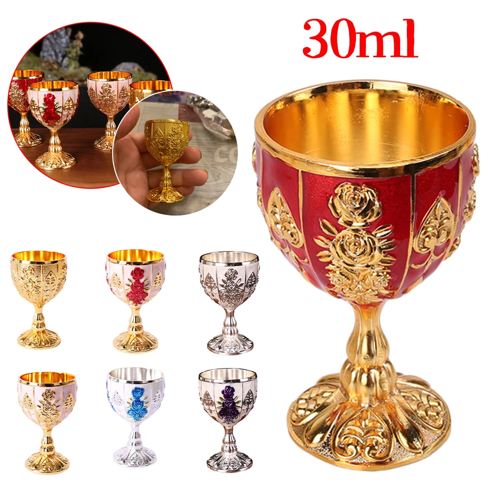 30ML Aluminum Alloy Wine Glasses Metal Retro Dinnerware Goblet Vintage Spirit Vodka Champagne Glasses For Bar Home Decoration
30ML Aluminum Alloy Wine Glasses Metal Retro Dinnerware Goblet Vintage Spirit Vodka Champagne Glasses For Bar Home Decoration