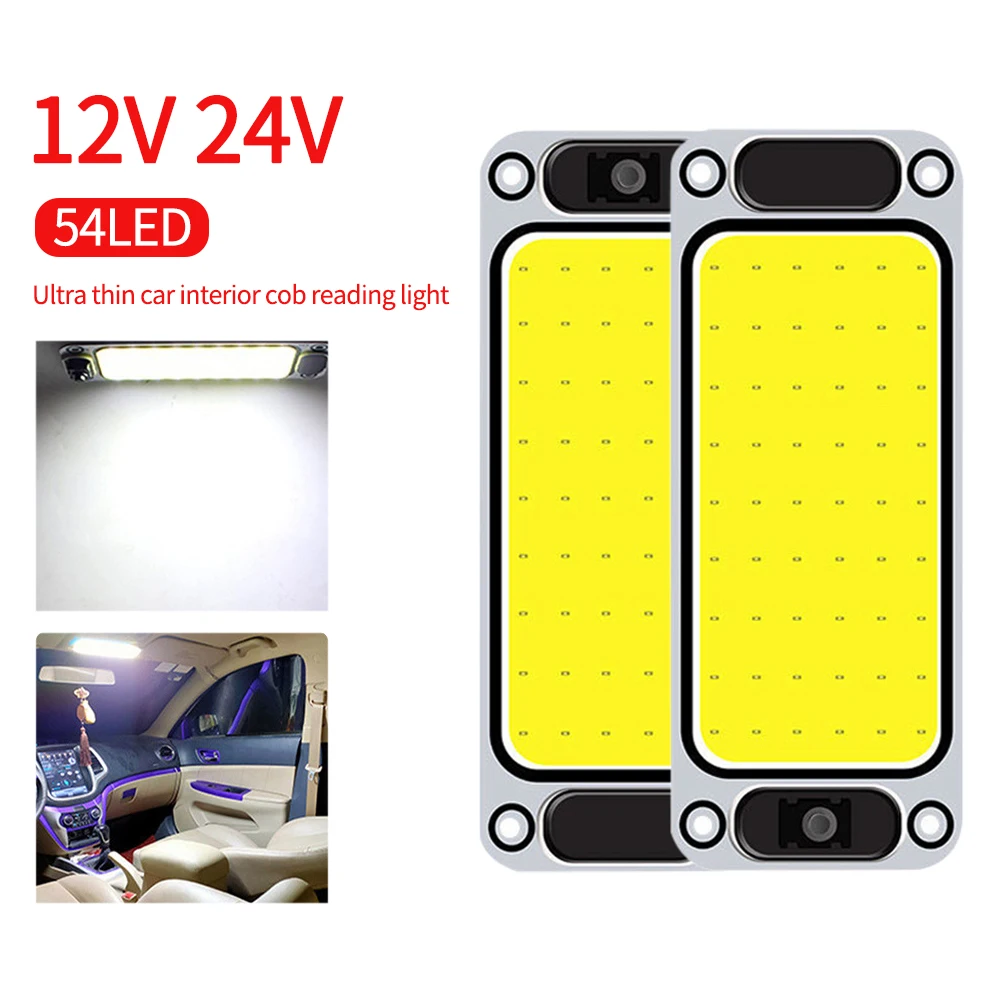 54 LED COB Car Reading Lights Universal Car Truck Dome Interior Reading Lamp High Brightness Cabin Roof Panel Light 12V 24V
54 LED COB Car Reading Lights Universal Car Truck Dome Interior Reading Lamp High Brightness Cabin Roof Panel Light 12V 24V