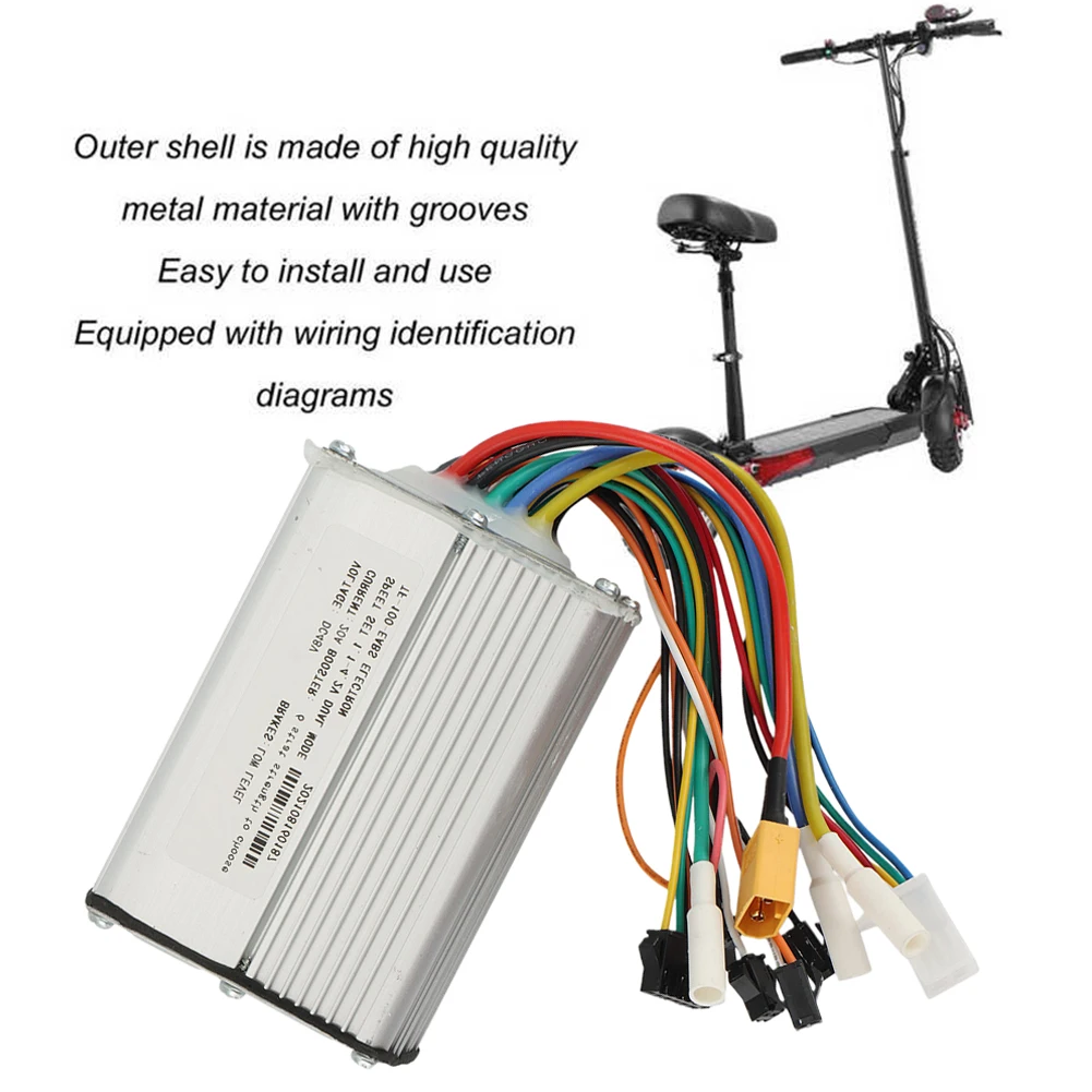 48V 20A Brushless Motor Controller 3.9x2.8x1.3in Scooter Motor For 10'' Electric Scooter Compatible KUGOO M4 Water Snork Sports
48V 20A Brushless Motor Controller 3.9x2.8x1.3in Scooter Motor For 10'' Electric Scooter Compatible KUGOO M4 Water Snork Sports