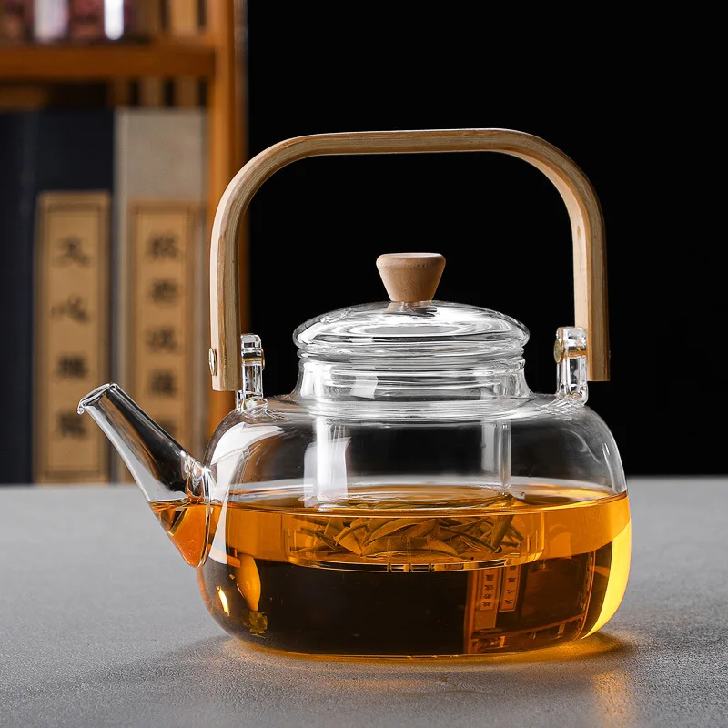Heat Resistant Glass Teapot Clear Portable Stainless Steel Strainer Teapot Kettle With Infuser for Kung Fu Tea Coffee Puer Tea
Heat Resistant Glass Teapot Clear Portable Stainless Steel Strainer Teapot Kettle With Infuser for Kung Fu Tea Coffee Puer Tea