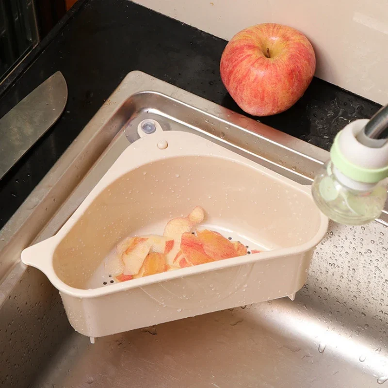 Sink Strainer Triangular Kitchen Drain Fruit Vegetable Drainer Sponge Rack Storage Tool Basket Suction Cup Filter Shelf Sink Ki
Sink Strainer Triangular Kitchen Drain Fruit Vegetable Drainer Sponge Rack Storage Tool Basket Suction Cup Filter Shelf Sink Ki