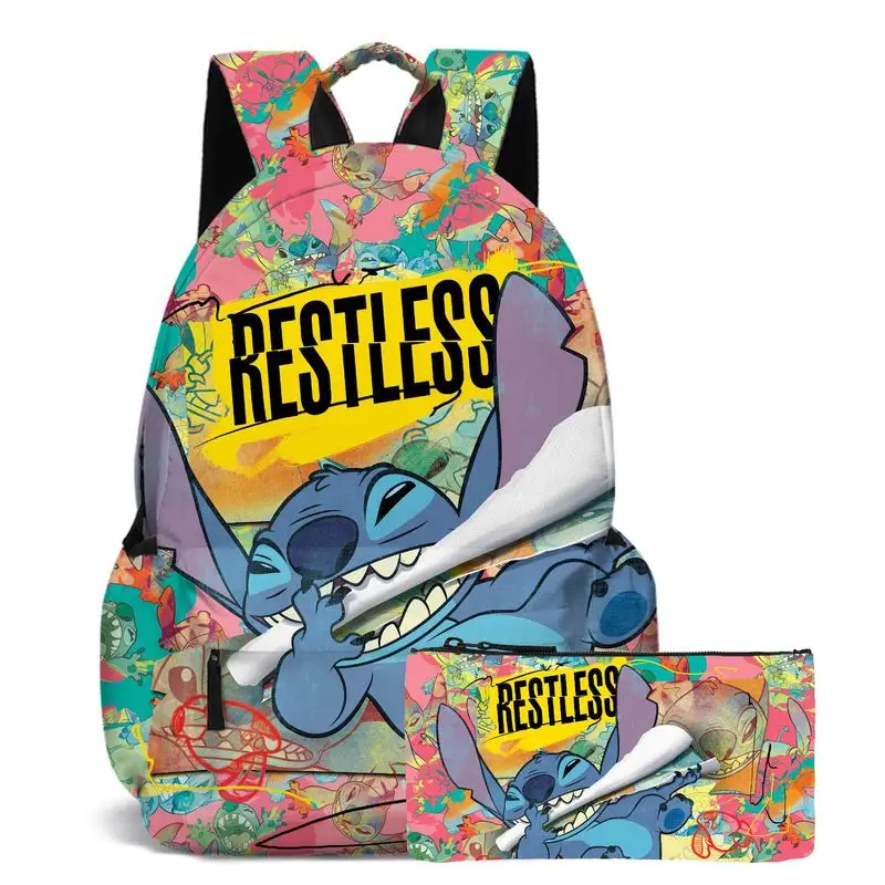 Disney Stitch Series Students Backpack With Same Style Pencil Case Children Breathable Wear-resisting Waterproof School Bags
Disney Stitch Series Students Backpack With Same Style Pencil Case Children Breathable Wear-resisting Waterproof School Bags