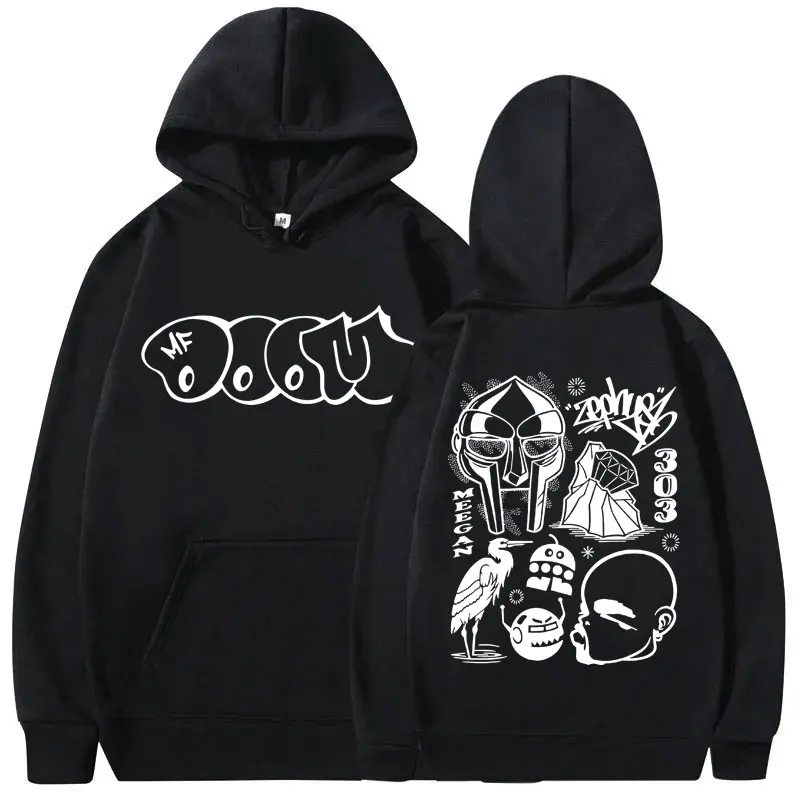 

Rapper Mf Doom Madvillain Metal Face Graphic Print Hoodie Men Women Hip Hop Fashion Sweatshirt Men's Fleece Oversized Hoodies