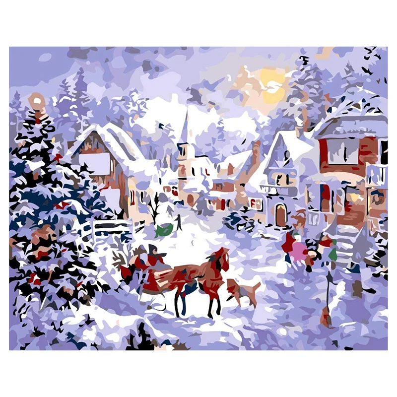 Adult Paint By Number Kits On Canvas 16X20 Inch DIY Acrylic Painting Kit For Kids & Adults Beginner - Christmas Snow
Adult Paint By Number Kits On Canvas 16X20 Inch DIY Acrylic Painting Kit For Kids & Adults Beginner - Christmas Snow