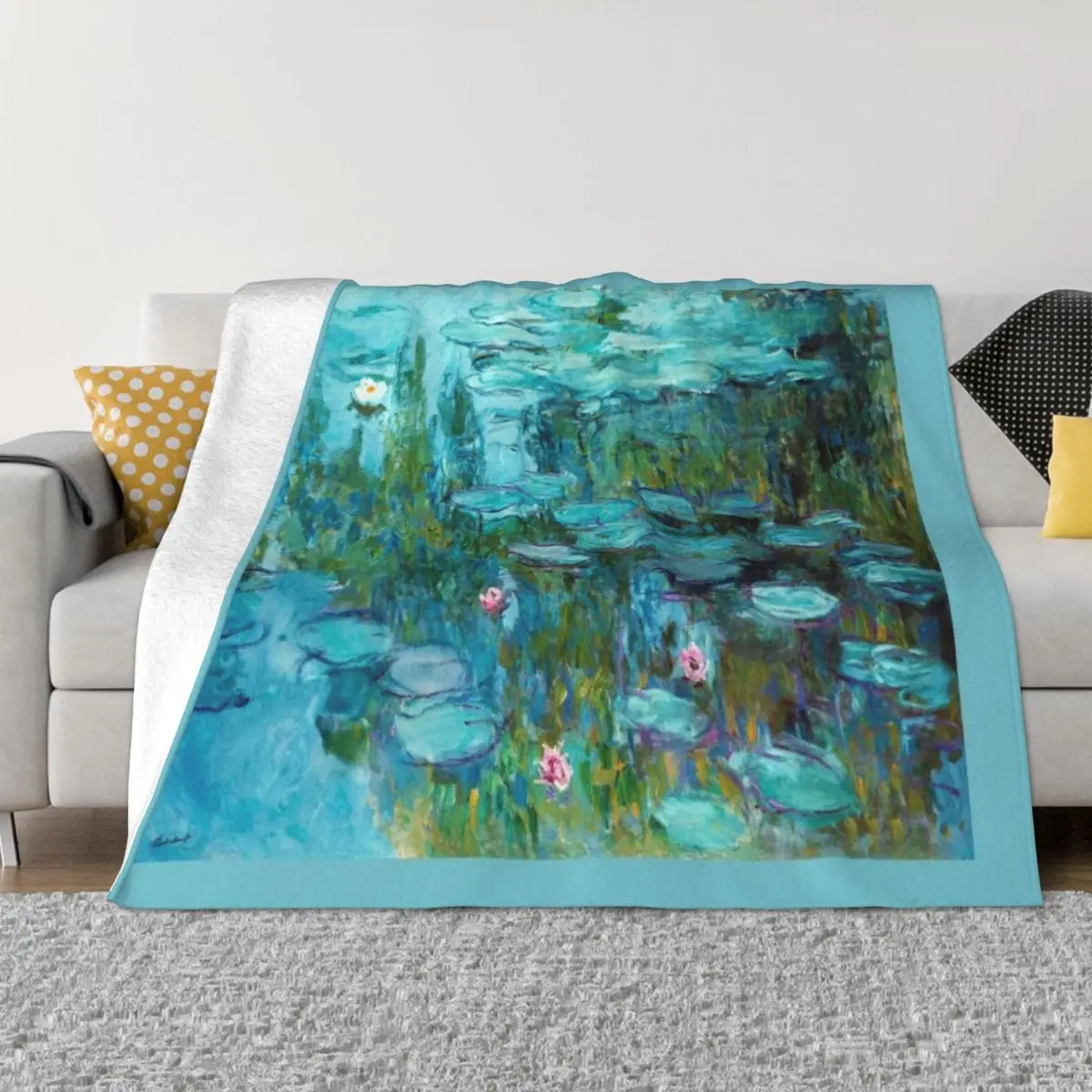 

Claude Monet - Water Lilies - Nympheas Throw Blanket Fluffy Soft Blankets Cute Blanket Soft Blanket Blankets Sofas Of Decoration