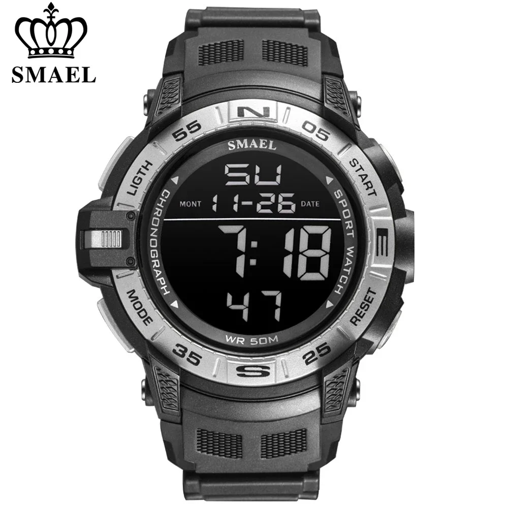 

New SMAEL Top Luxury Brand Men Watch Digital Waterproof Sport Wrist Watch LED Luminous Military Date Watches Relogio Masculino