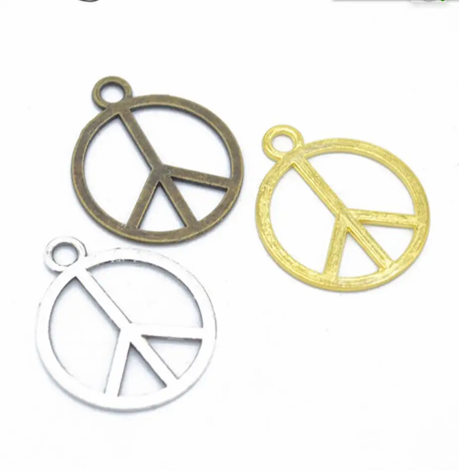 100pcs Charms Peace Symbol 25*21mm Tibetan Silver Color Pendants Antique Jewelry Making DIY Handmade Craft F0207
100pcs Charms Peace Symbol 25*21mm Tibetan Silver Color Pendants Antique Jewelry Making DIY Handmade Craft F0207
