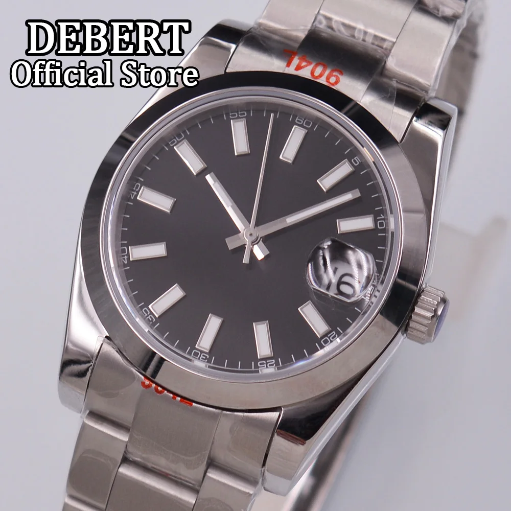DEBERT Black 36mm/39mm Case Custom logo Sterile Dial NH35a Automatic Movement Watch Sapphire Crystal Mechanical Watches for Mens
DEBERT Black 36mm/39mm Case Custom logo Sterile Dial NH35a Automatic Movement Watch Sapphire Crystal Mechanical Watches for Mens