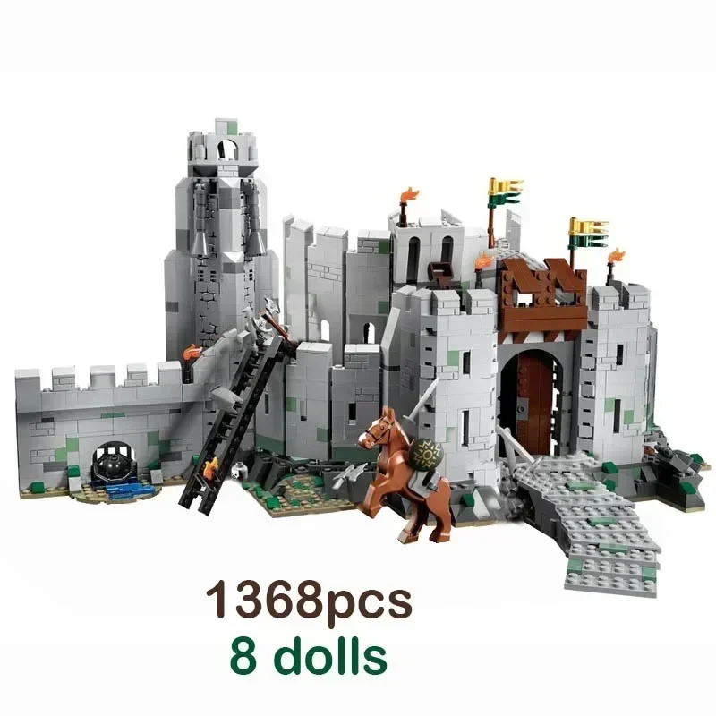 

Строительные блоки в наличии MOC, 9474 шт., битва за шлем, сборные блоки, модели игрушек для детей, подарочный набор на день рождения, 1368