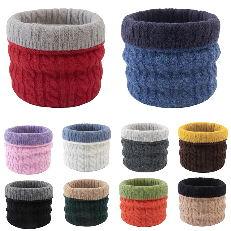 Double Sided Imitation Cashmere Scarf Two-Colors Thick Knitted Ring Scarf Woolen Yarn Snood Neckerchief Winter Warm Neck Scarf
Double Sided Imitation Cashmere Scarf Two-Colors Thick Knitted Ring Scarf Woolen Yarn Snood Neckerchief Winter Warm Neck Scarf
