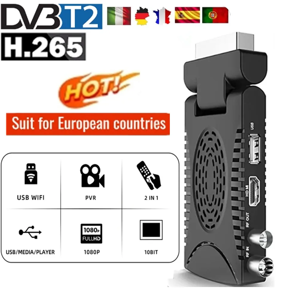 Спутниковый ТВ-приемник Испании HD цифровой H.265 DVB T2 TDT Европейское спутниковое телевидение HEVC 265 Mini Scart DVB-T2 H.265 телефон EPG ТВ-приставка
Спутниковый ТВ-приемник Испании HD цифровой H.265 DVB T2 TDT Европейское спутниковое телевидение HEVC 265 Mini Scart DVB-T2 H.265 телефон EPG ТВ-приставка