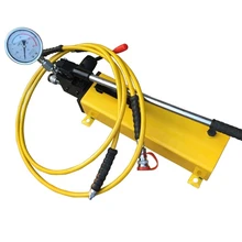 Operation instruction of hydraulic hand pump could be used at level or vertical