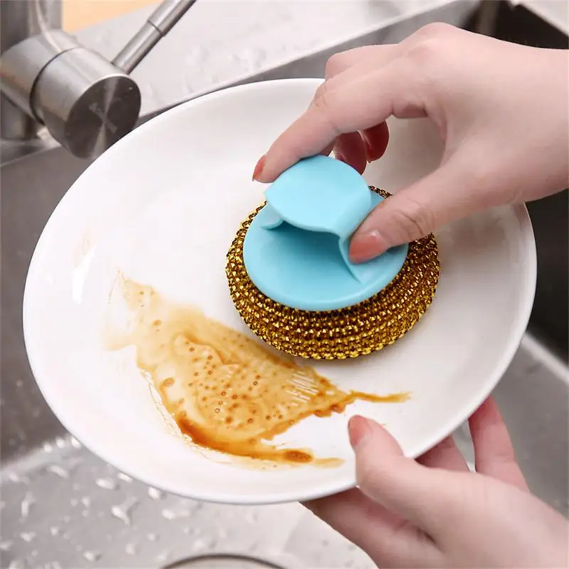 

Вращающийся на 360 градусов чистящий шарик из нержавеющей стали Бытовая Чистящая Щетка инструмент для мытья посуды твердая щетка для кастрюль