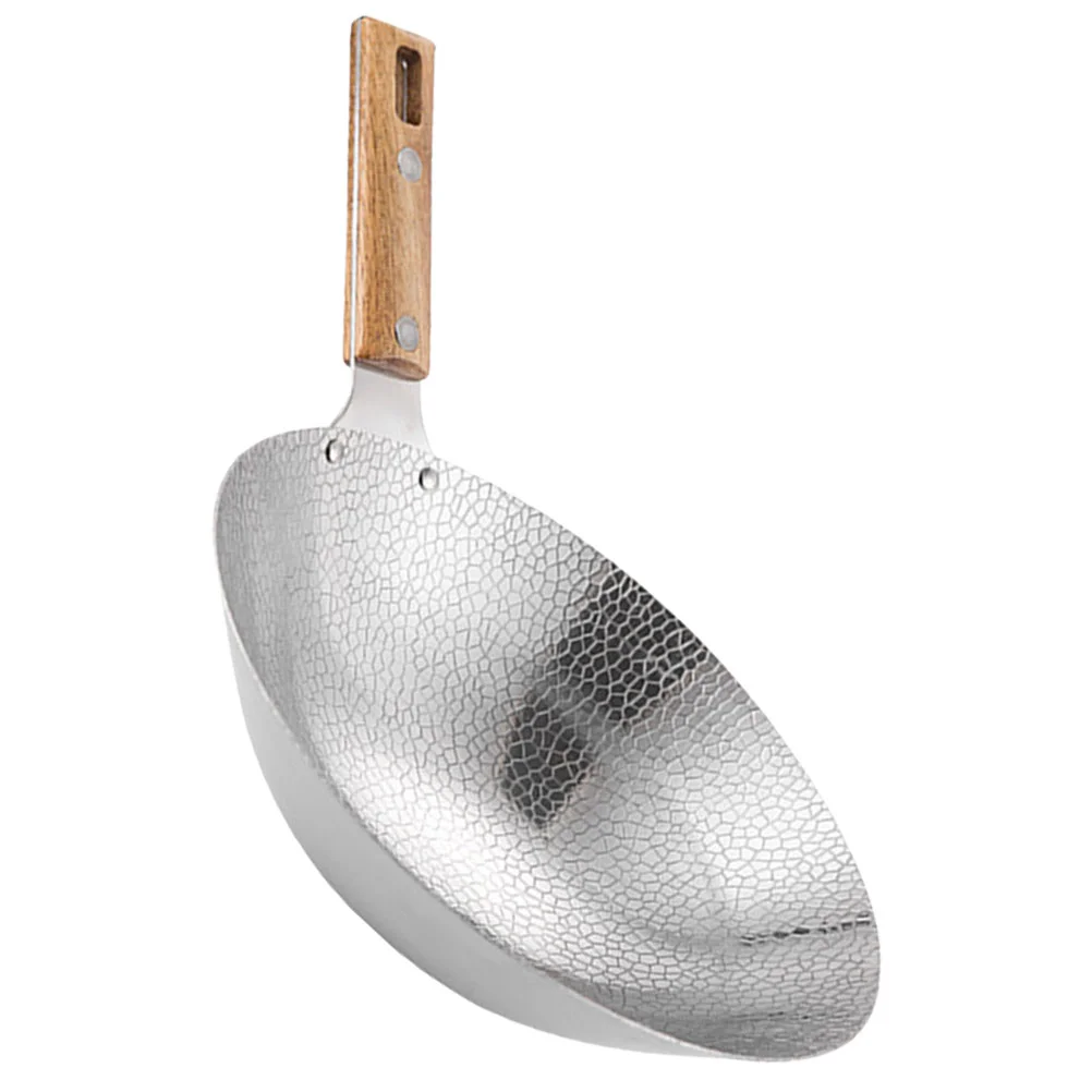 22CM Cooking Wok Frying Pan Stainless Steel Wok Traditional Wok with Wooden Handle Gas Stove Cooking Wok Kitchen Cooking Pot
22CM Cooking Wok Frying Pan Stainless Steel Wok Traditional Wok with Wooden Handle Gas Stove Cooking Wok Kitchen Cooking Pot