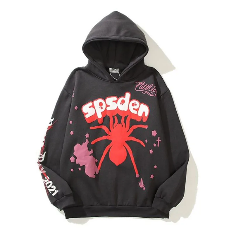 Уличная Толстовка Y2k с капюшоном и принтом паука с надписью, мужской и женский свободный пуловер с винтажным принтом
Уличная Толстовка Y2k с капюшоном и принтом паука с надписью, мужской и женский свободный пуловер с винтажным принтом