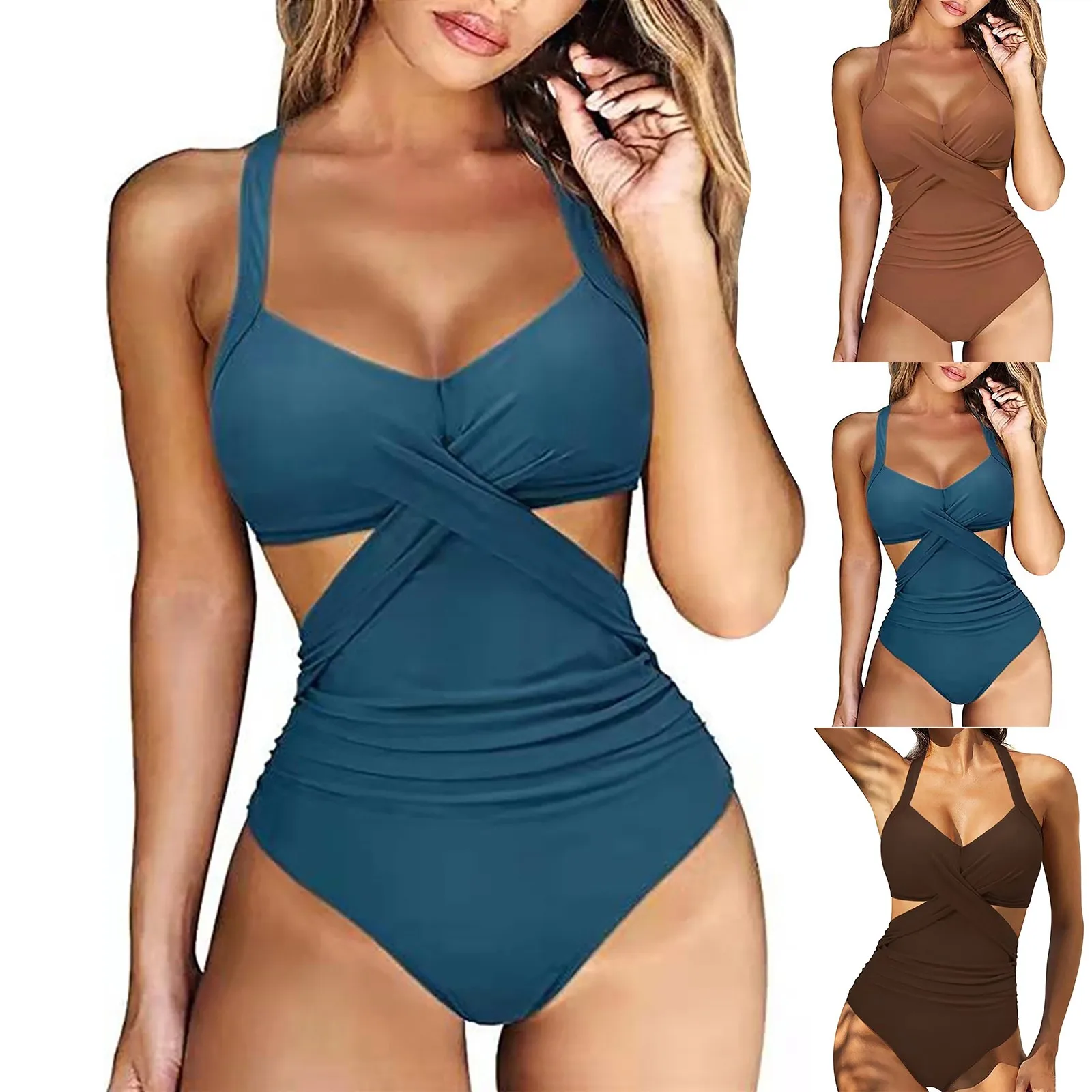 Индивидуальный дизайн женский однотонный купальник на бретельках
Индивидуальный дизайн женский однотонный купальник на бретельках