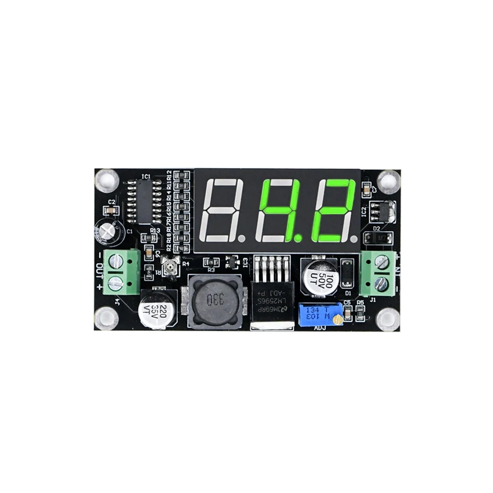 DC-DC Convertor 3A Buck Power Supply Module DC4.5V-40V to D3V-37V Step-down Power Supply Board with Green Digital Display
DC-DC Convertor 3A Buck Power Supply Module DC4.5V-40V to D3V-37V Step-down Power Supply Board with Green Digital Display