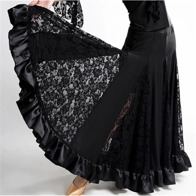 Women Dancewear Ballroom Dance Skirt Lace Latin Salsa Waltz Modern Tango Floral Swing Lady Elastic Waist Waltz Flamenco Skirt
Women Dancewear Ballroom Dance Skirt Lace Latin Salsa Waltz Modern Tango Floral Swing Lady Elastic Waist Waltz Flamenco Skirt