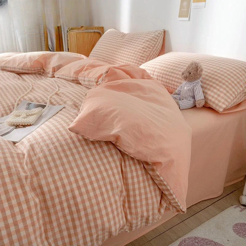 Checkerboard Bedding Set Hot Sale Single Queen Size Flat Sheet Quilt Duvet Cover Pillowcase Polyester Bed Linens Home Textile
Checkerboard Bedding Set Hot Sale Single Queen Size Flat Sheet Quilt Duvet Cover Pillowcase Polyester Bed Linens Home Textile