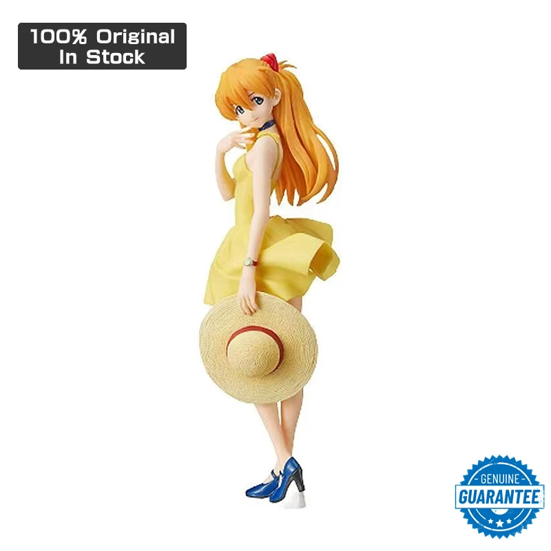 

Original Genuine Neon Genesis Evangelion EVA 24cm Asuka Langley Soryu Summer Dress Ver Collectible Figures Toys Model Gift
