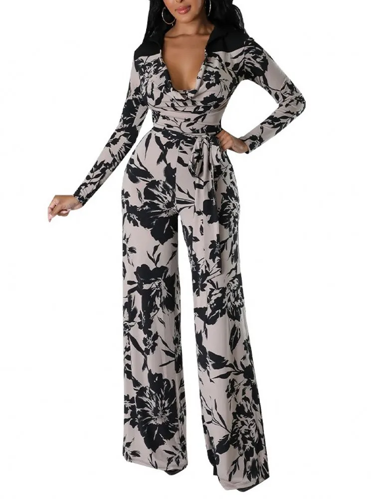 High Waist Wide Leg Jumpsuit Autumn Fashion Women Sexy One Piece Outfit Printed Long Sleeve Romper Casual Streetwear Overalls
High Waist Wide Leg Jumpsuit Autumn Fashion Women Sexy One Piece Outfit Printed Long Sleeve Romper Casual Streetwear Overalls