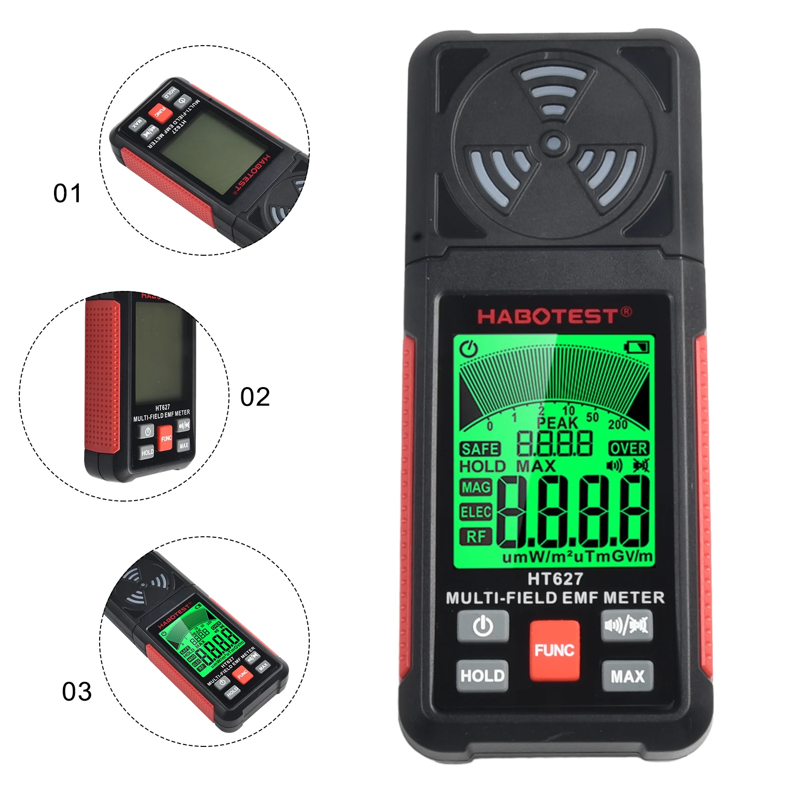 Comprehensive Radiation Detector Portable and Accurate Measurement of AC Magnetic Field Electric Field and RF Radiation
Comprehensive Radiation Detector Portable and Accurate Measurement of AC Magnetic Field Electric Field and RF Radiation