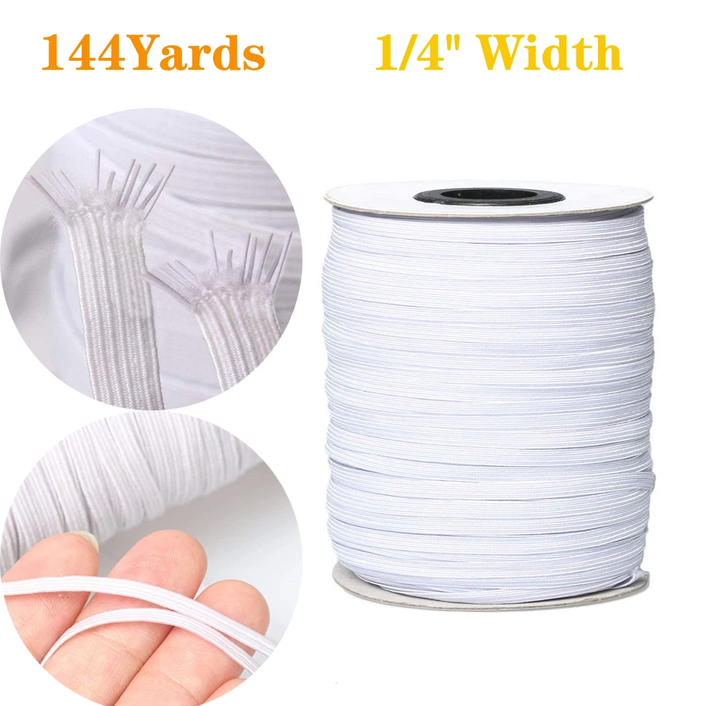 144Yards 6mm Braided Elastic Cord High Strength Band Elastic Rope Stretch Knit Elastic Spool Support Wholesale 
144Yards 6mm Braided Elastic Cord High Strength Band Elastic Rope Stretch Knit Elastic Spool Support Wholesale