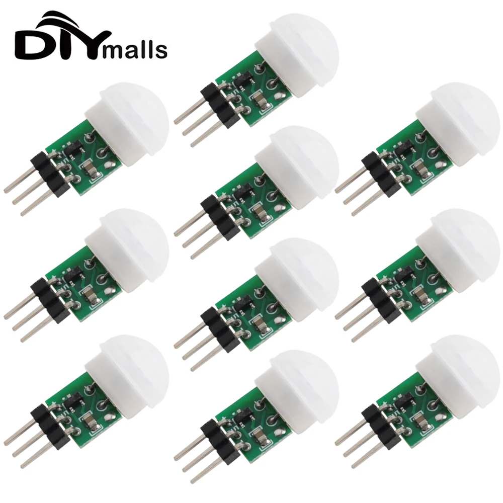 10PCS Mini IR Pyroelectric Infrared PIR Motion Human Sensor Automatic Detector Module AM312 Sensor DC 2.7 to 12V
10PCS Mini IR Pyroelectric Infrared PIR Motion Human Sensor Automatic Detector Module AM312 Sensor DC 2.7 to 12V
