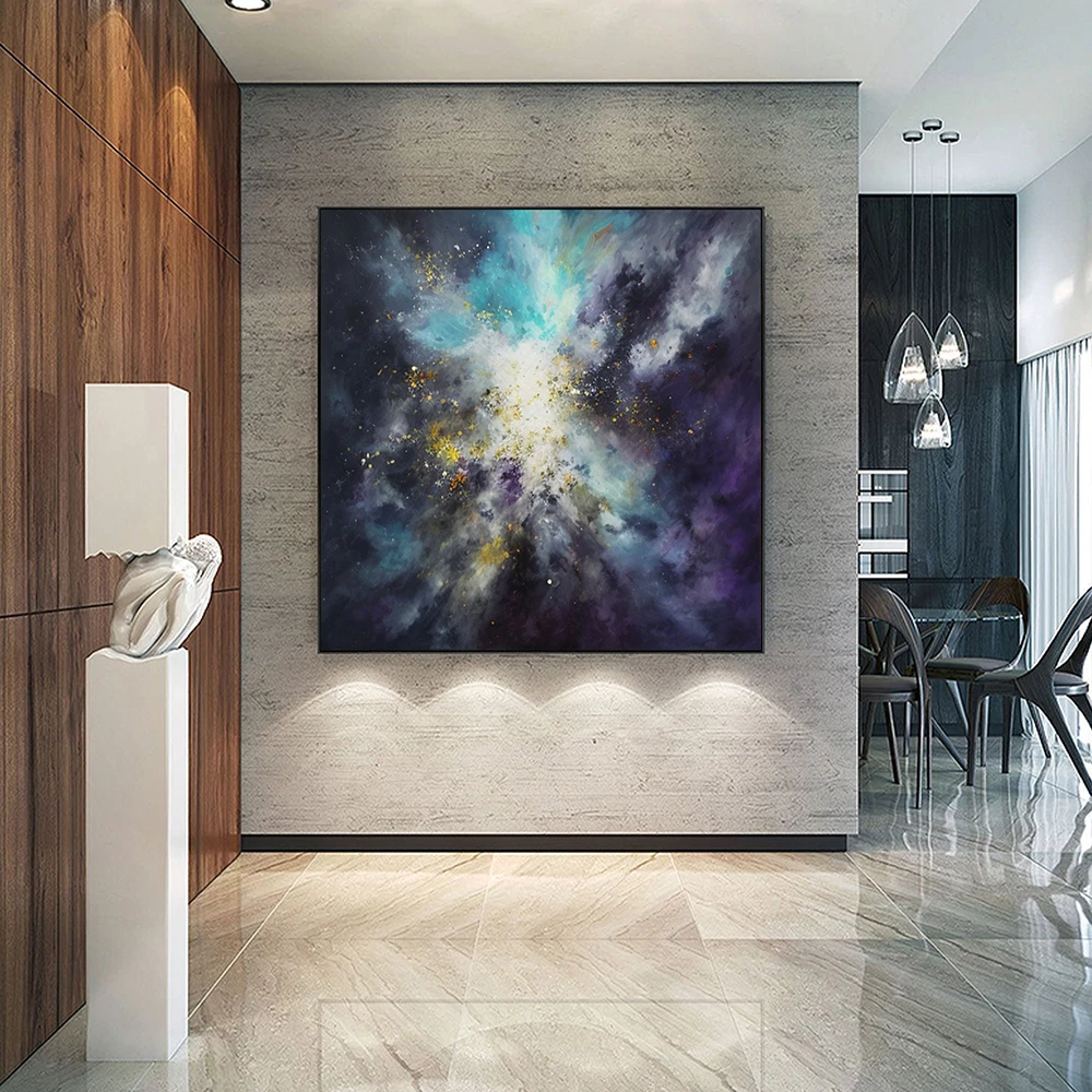 Handmade Oil Painting Colorful Nebula Oil Painting On Canvas Original Abstract Starry Sky Painting Living Room Home Decorative
Handmade Oil Painting Colorful Nebula Oil Painting On Canvas Original Abstract Starry Sky Painting Living Room Home Decorative