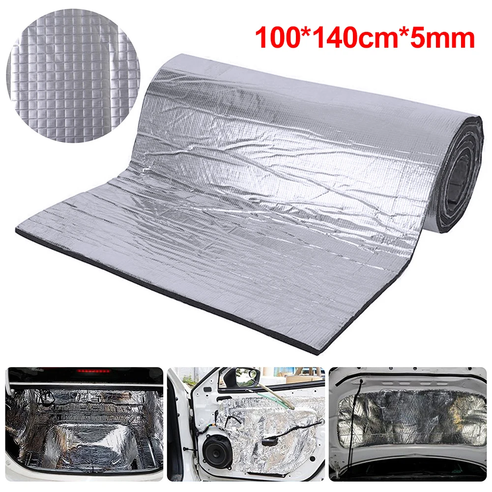 100x140cm 5mm Car Hood Engine Firewall Heat Mat Deadener Sound Noise Proof Insulation Deadening Aluminum Foil Sticker
100x140cm 5mm Car Hood Engine Firewall Heat Mat Deadener Sound Noise Proof Insulation Deadening Aluminum Foil Sticker