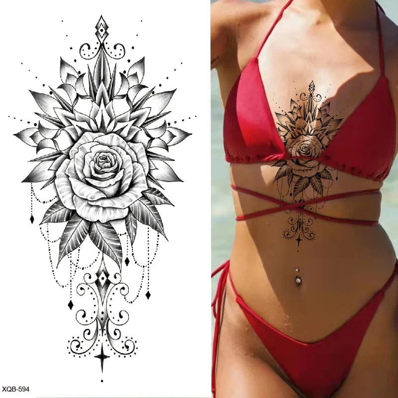 Flower Temporary Tattoos Women Lotus Tattoos Sticker for Hand Arm Black Rose Body Art Fake Tattoo Waterproof Free Shipping
Flower Temporary Tattoos Women Lotus Tattoos Sticker for Hand Arm Black Rose Body Art Fake Tattoo Waterproof Free Shipping