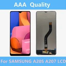 Ensemble écran tactile LCD de remplacement, 6.5 pouces, avec service pac, pour Samsung Galaxy A20s A207 A2070 SM-A207F, Original=