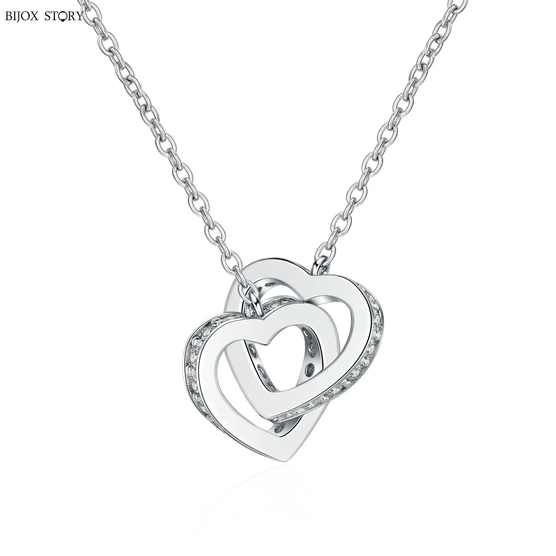 BIJOX STORY 925 Silver Fine Jewelry Women Pendant Necklace Romantic D Color Moissanite Heart Pendant Necklace for Couple Wedding
BIJOX STORY 925 Silver Fine Jewelry Women Pendant Necklace Romantic D Color Moissanite Heart Pendant Necklace for Couple Wedding