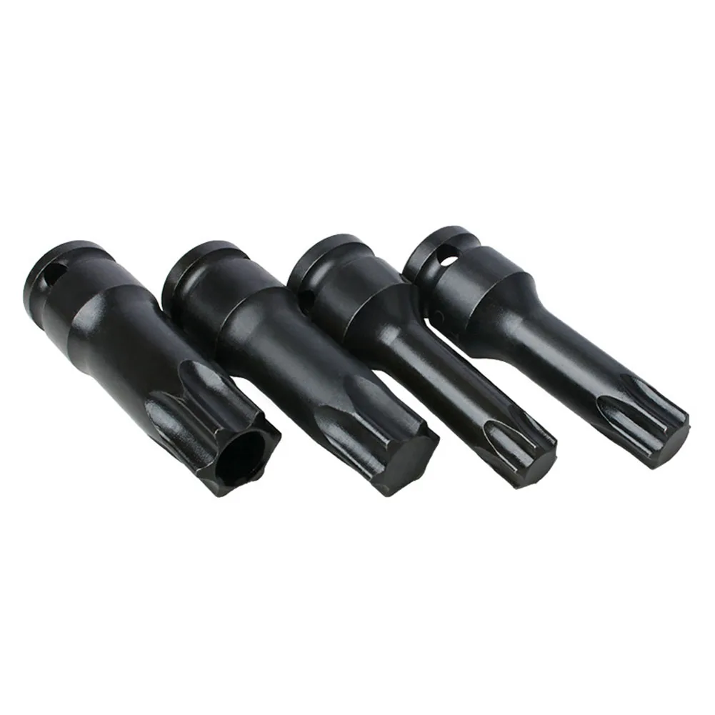 1PC 1/2inch Hex Torx Screwdriver Bit Impact Drive Socket Adapter Head T20-T100 Pneumatic 78mm Square Head Black
1PC 1/2inch Hex Torx Screwdriver Bit Impact Drive Socket Adapter Head T20-T100 Pneumatic 78mm Square Head Black