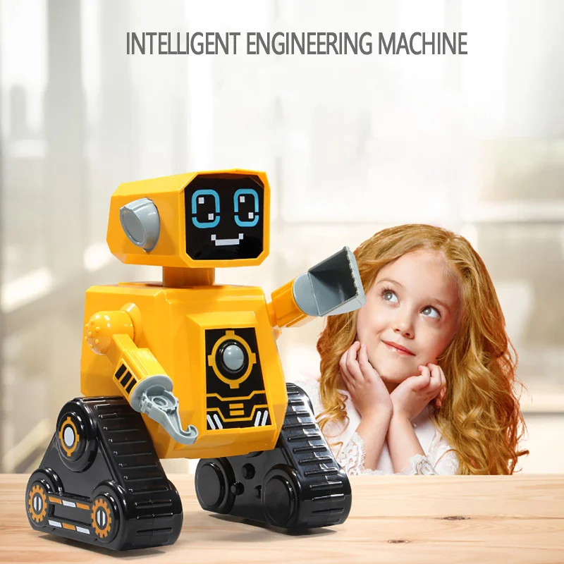 Kids Intelligent Programmable Wireless RC Engineering Robot Multifunctional with Music Song Early Education Remote Control Toys
Kids Intelligent Programmable Wireless RC Engineering Robot Multifunctional with Music Song Early Education Remote Control Toys
