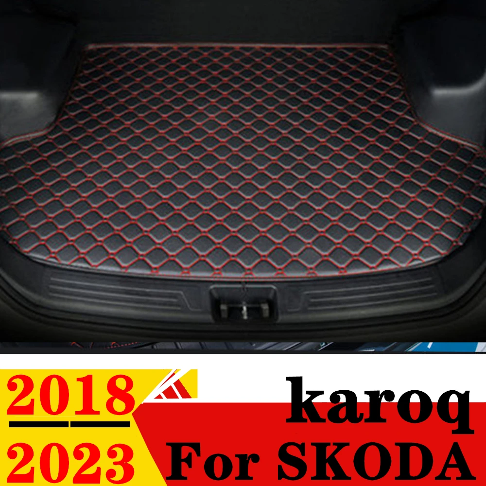 Коврик для багажника автомобиля SKODA Karoq 2018 2019-2023, плоский боковой водонепроницаемый задний коврик для груза, коврик, автомобильные аксессуары, подкладка для багажника
Коврик для багажника автомобиля SKODA Karoq 2018 2019-2023, плоский боковой водонепроницаемый задний коврик для груза, коврик, автомобильные аксессуары, подкладка для багажника