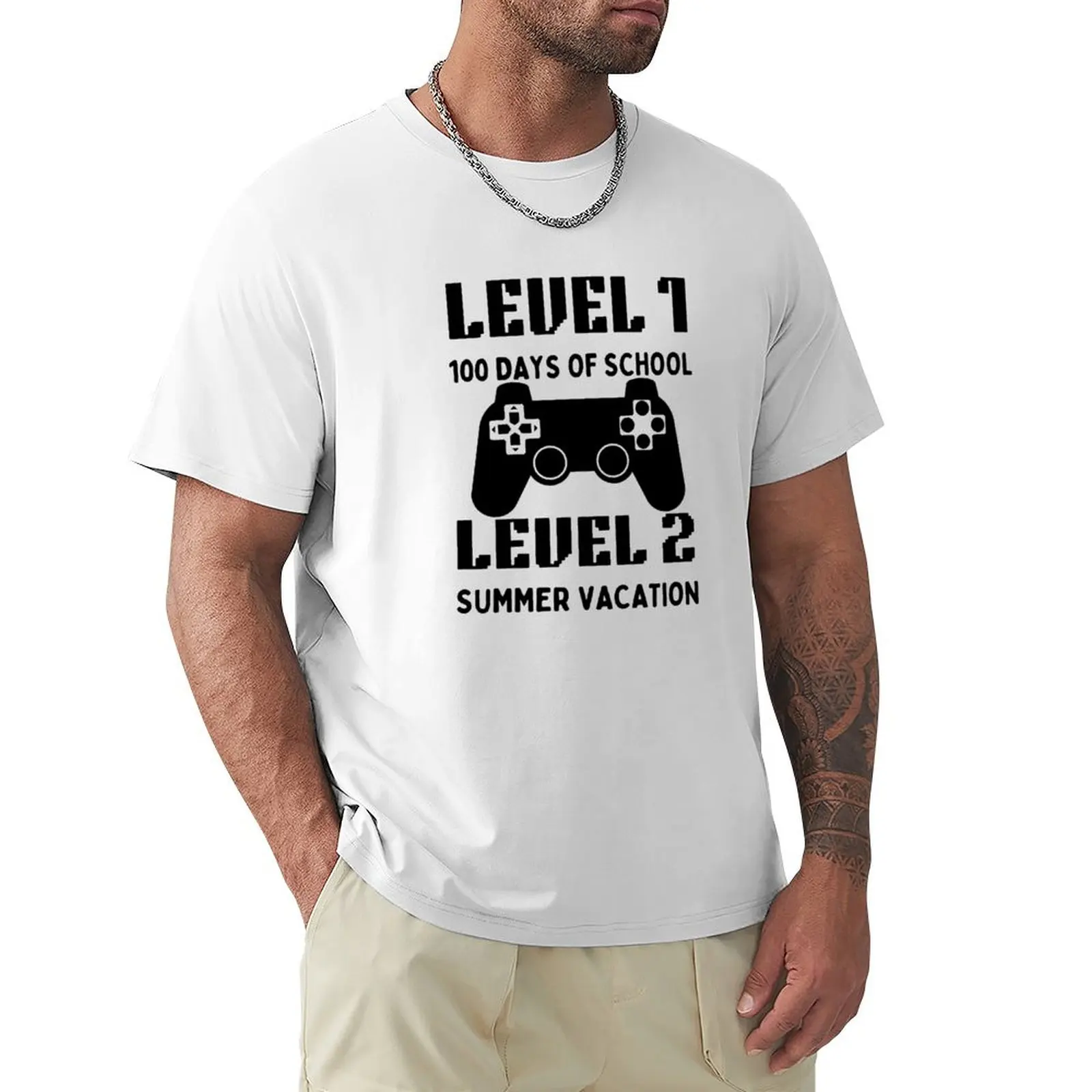 GAME 100 Days Of School Finished, Summer Vacation T-Shirt heavyweights Blouse korean fashion T-shirts for men cotton
GAME 100 Days Of School Finished, Summer Vacation T-Shirt heavyweights Blouse korean fashion T-shirts for men cotton