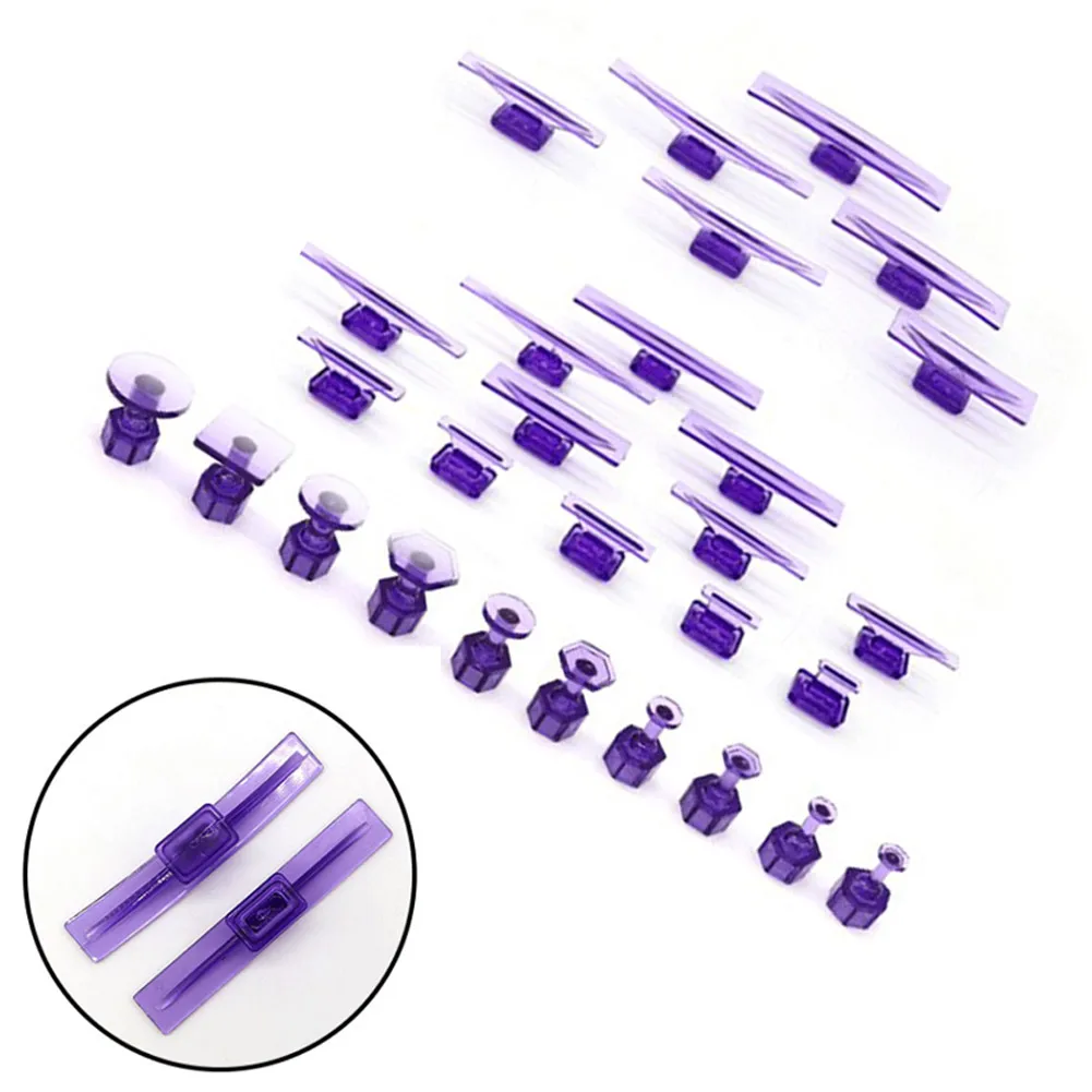 New 10/28pcs Purple Car Glue Tabs Dent Removal Tools Dent Removal Tool Car Body Glue Tabs Replacement Pulling Tabs Accessories
New 10/28pcs Purple Car Glue Tabs Dent Removal Tools Dent Removal Tool Car Body Glue Tabs Replacement Pulling Tabs Accessories