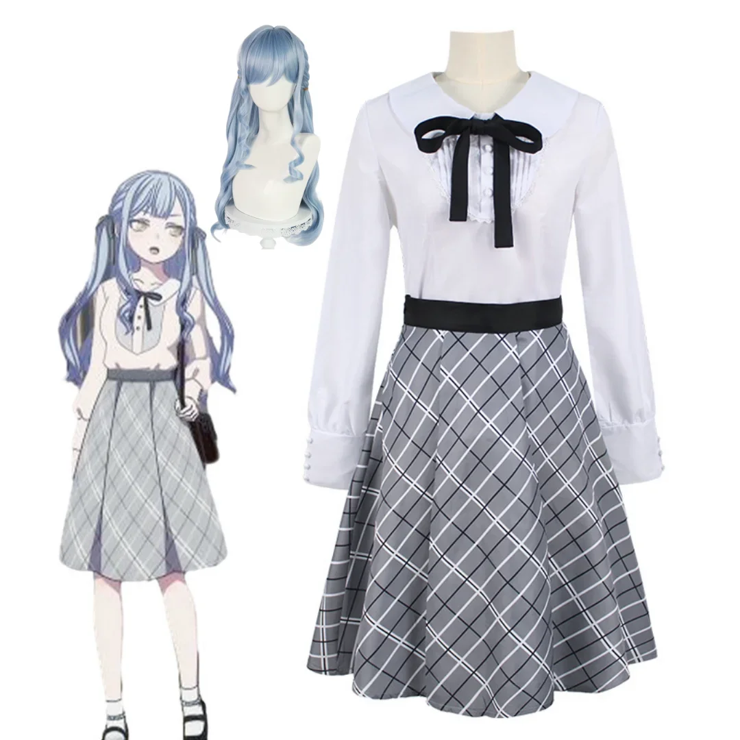 

Anime BanG Dream Sakiko Togawa toyokawa togawa Cosplay Costume Skirt Wig Sets