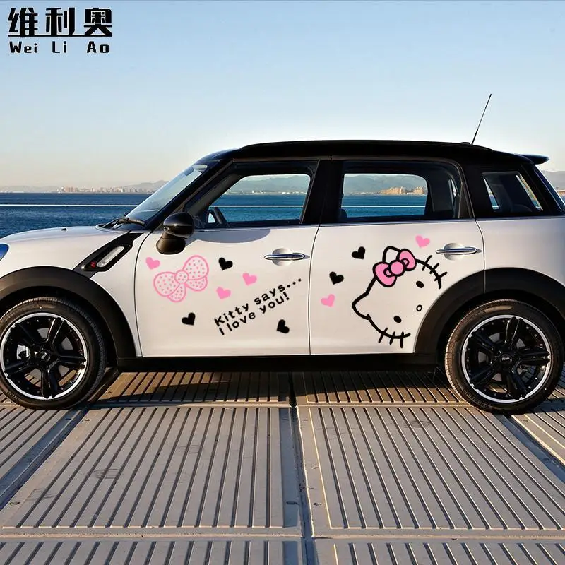 Стильная наклейка Sanrio, стильная наклейка с рисунком, красивое водонепроницаемое солнцезащитное украшение для автомобиля, аксессуары для автомобиля, подарок
Стильная наклейка Sanrio, стильная наклейка с рисунком, красивое водонепроницаемое солнцезащитное украшение для автомобиля, аксессуары для автомобиля, подарок
