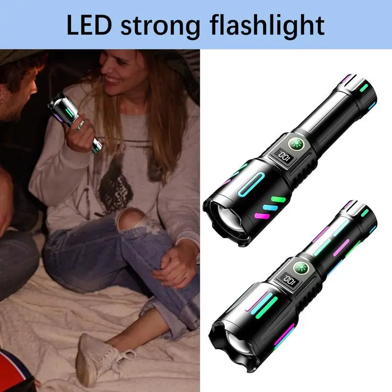 Светодиодный фонарик высокой мощности, перезаряжаемый фонарик с аккумулятором для кемпинга и экстренного использования
Светодиодный фонарик высокой мощности, перезаряжаемый фонарик с аккумулятором для кемпинга и экстренного использования