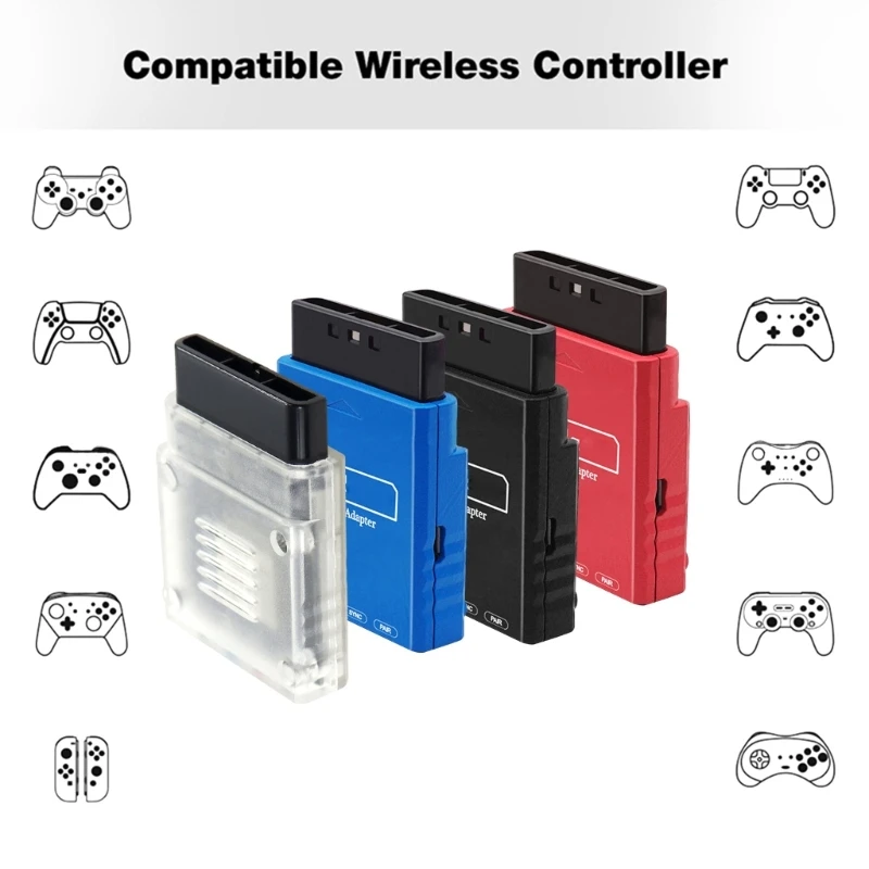

Controllers Adapter Bluetooth-compatible Receiver for PS1 Contorller Converter Portable Connector Gaming Accessories H7EC
