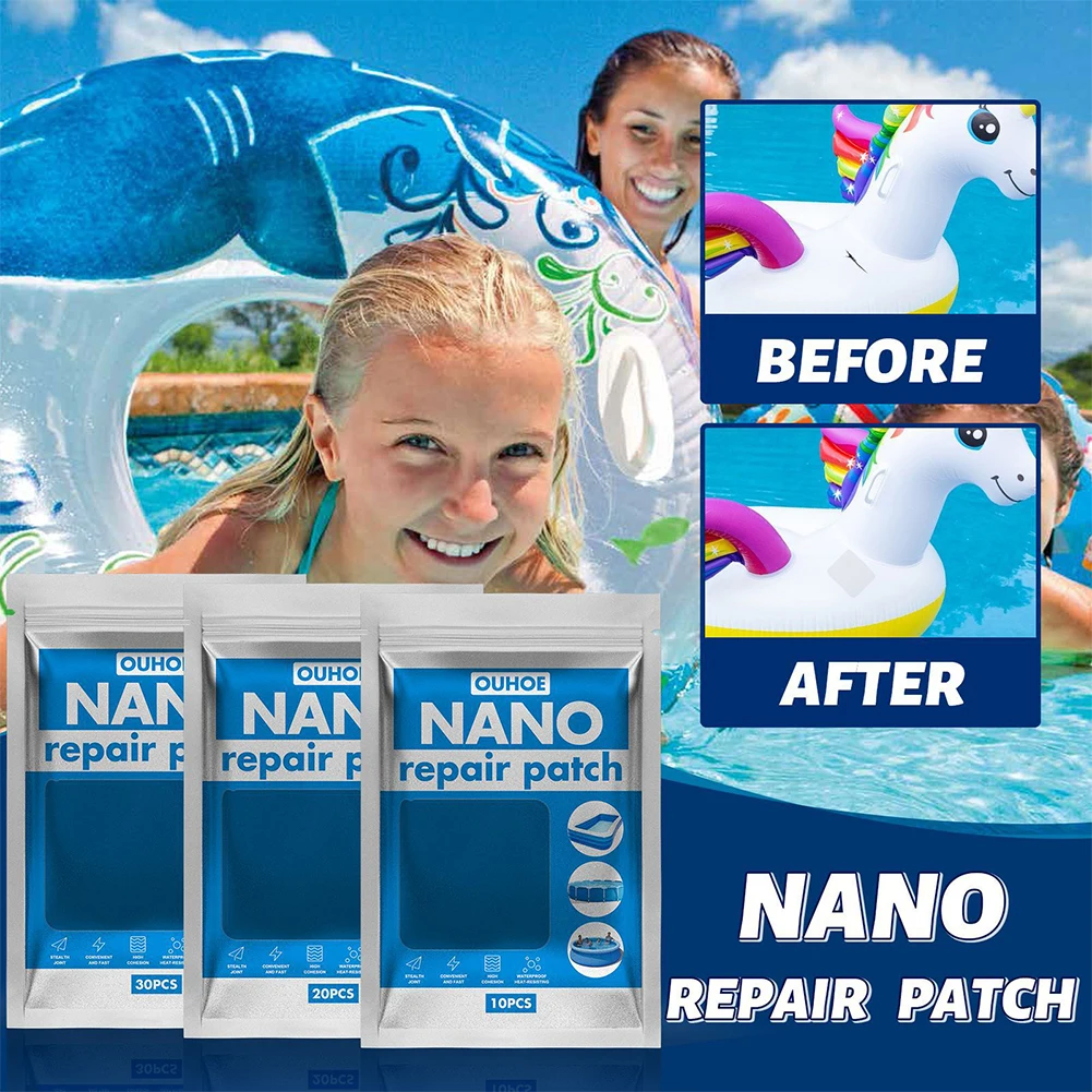 30pcs Nano Repair Patch Swimming Pool Water Pad Tent Waterproof Special Adhesive Outdoor Swimming Ring Repair Patch
30pcs Nano Repair Patch Swimming Pool Water Pad Tent Waterproof Special Adhesive Outdoor Swimming Ring Repair Patch