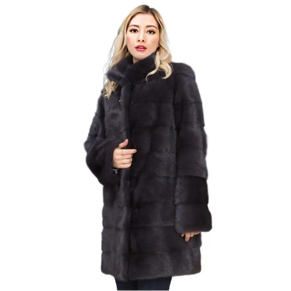 

Women Mink Coats Real Mink Fur Parkas Female Genuine Fur Jackets Long Ladies Winter Clothes Oversize 6XL 7XL Natural Fur Coat