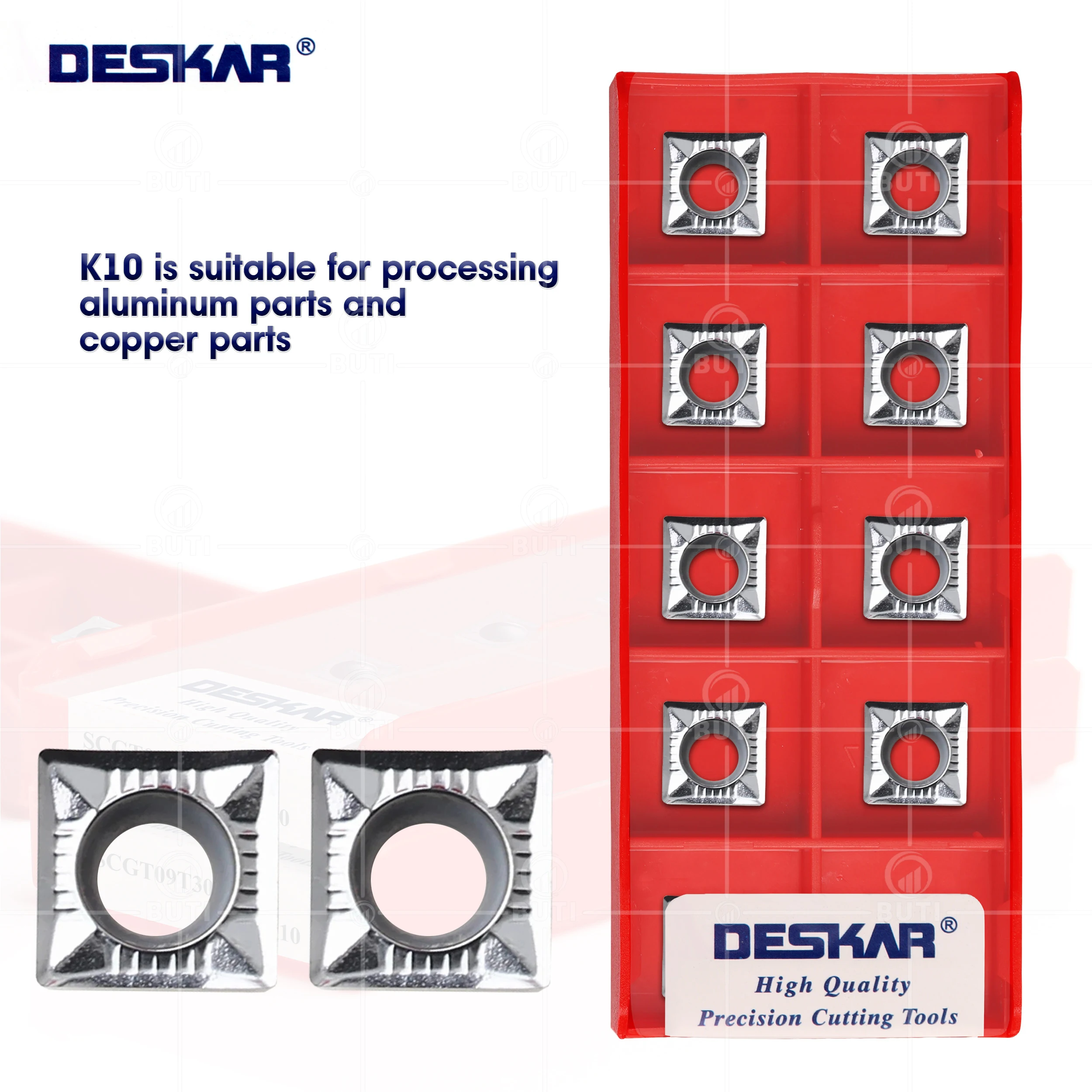 DESKAR 100% Original SCGT09T304-AL SCGT09T308-AL K10 CNC Lathe Cutter Cutting Carbide Inserts Aluminum Turning Tools SCGT Blades
DESKAR 100% Original SCGT09T304-AL SCGT09T308-AL K10 CNC Lathe Cutter Cutting Carbide Inserts Aluminum Turning Tools SCGT Blades