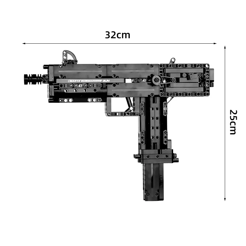 New MOC Technical Mac 10 Submachine Gun Mould King 14012 Model Building Blocks Brick Puzzle Assembly DIY Toy Christmas Gifts Boy New MOC Technical Mac 10 Submachine Gun Mould King 14012 Model Building Blocks Brick Puzzle Assembly DIY Toy Christmas Gifts Boy