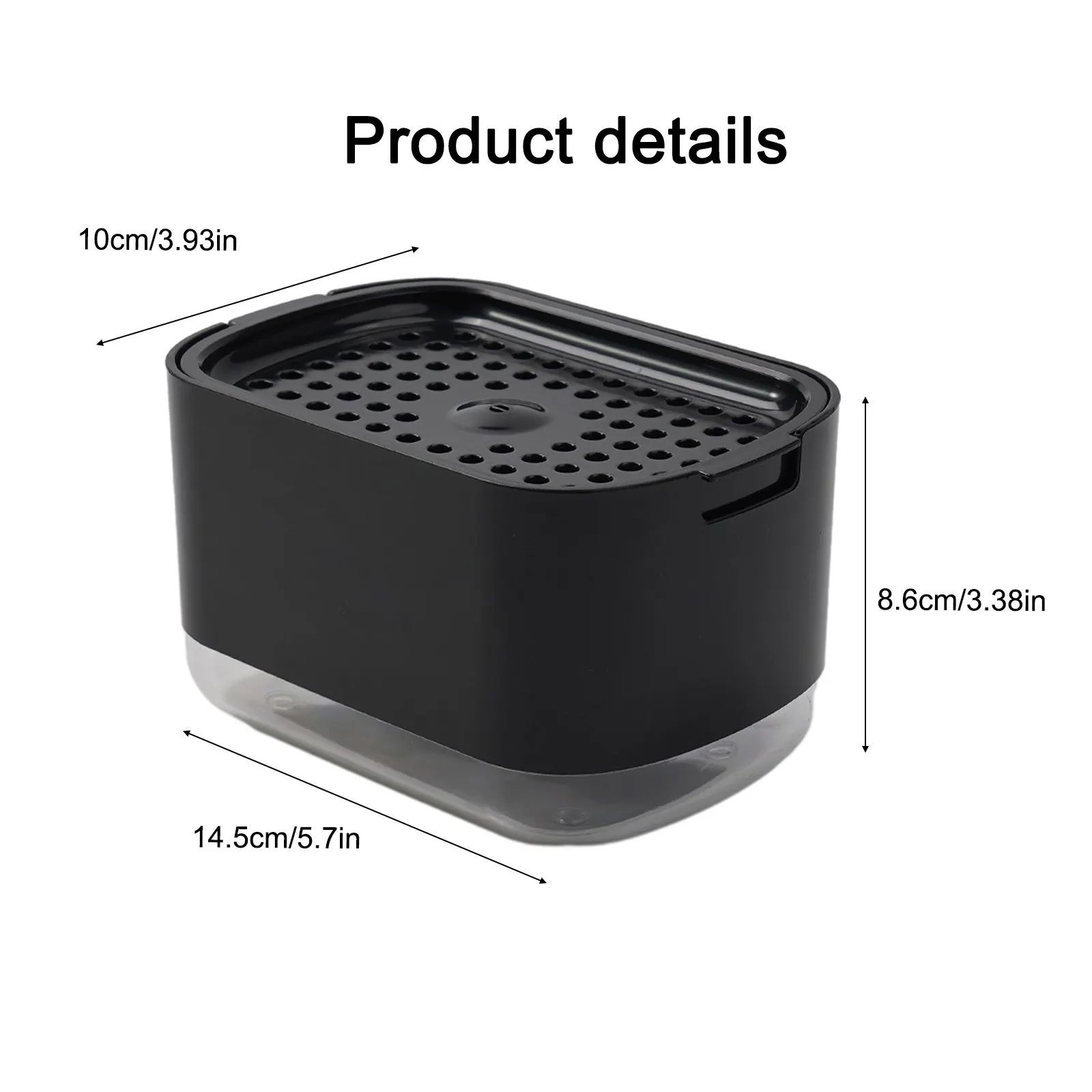 Detergent Foam Box Automatic Soap Box Dispensing Box With Sponge Holder 2-IN-1 Hand Press Kitchen Soap Dispenser Box
Detergent Foam Box Automatic Soap Box Dispensing Box With Sponge Holder 2-IN-1 Hand Press Kitchen Soap Dispenser Box