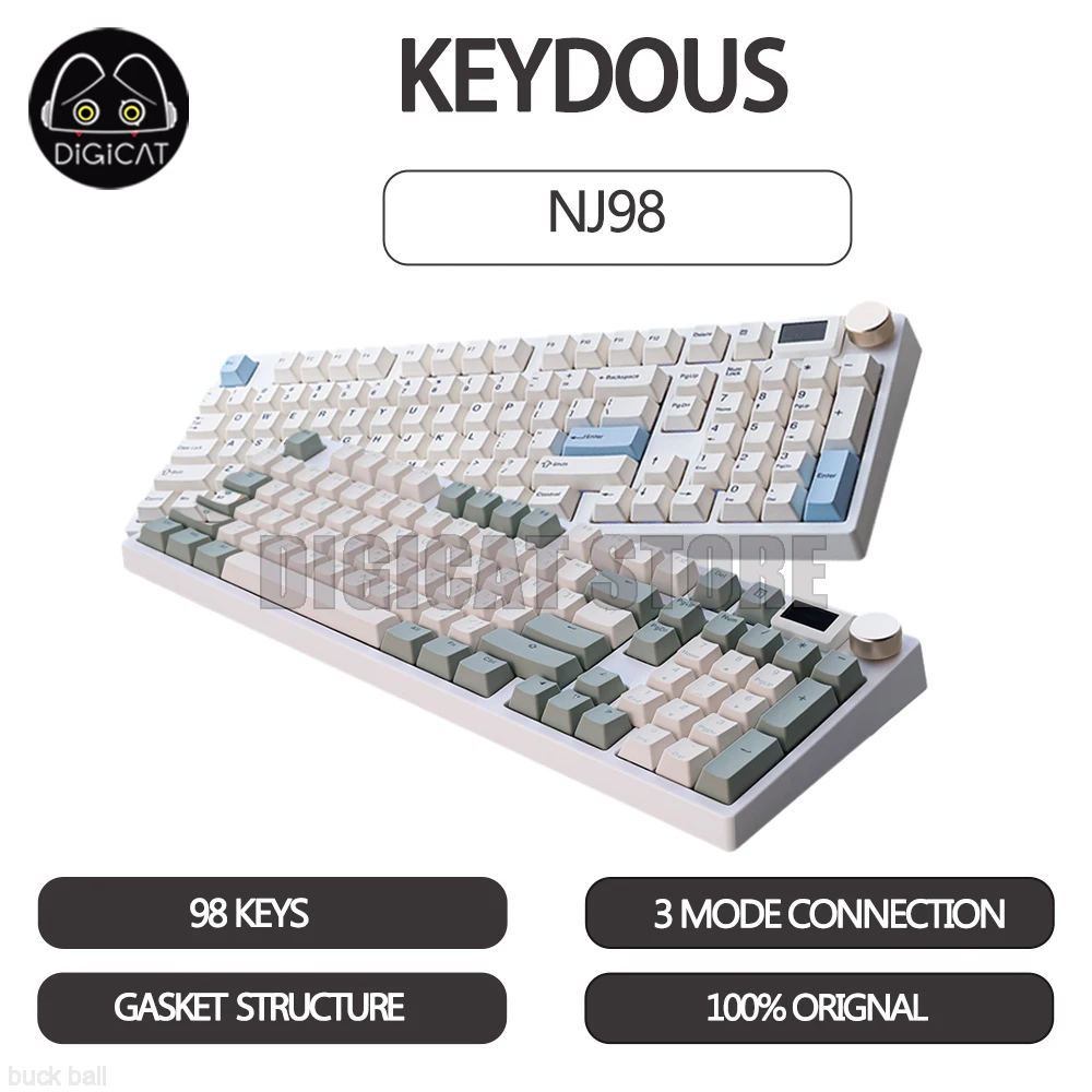 Keydous NJ98 Mechanical Gamer Keyboard 98 Keys 3 Mode 2.4G/USB/Bluetooth Wireless Keyboard RGB Light Hotswap Mechanical Keyboard
Keydous NJ98 Mechanical Gamer Keyboard 98 Keys 3 Mode 2.4G/USB/Bluetooth Wireless Keyboard RGB Light Hotswap Mechanical Keyboard
